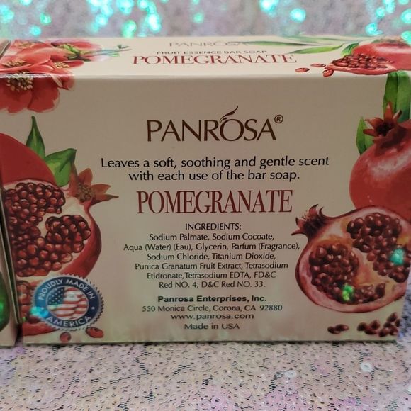 Bar Soap Panrosa Gift Pack 4 Scents Made In USA Essential Oil & Fruit Essence - Picture 8 of 13